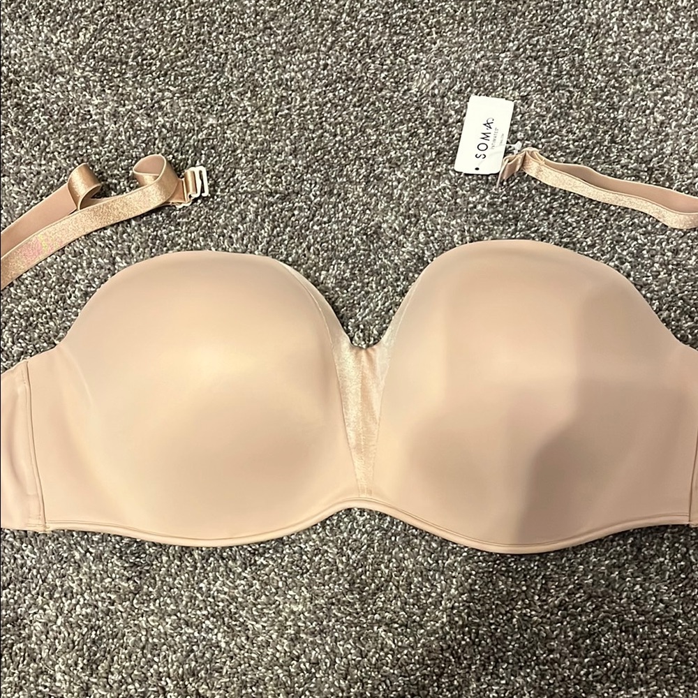 Soma Warm Amber Stunning Starlet Strapless Bra 38 DD